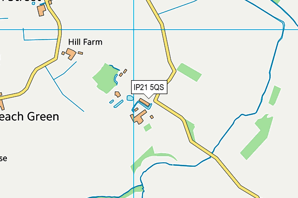 IP21 5QS map - OS VectorMap District (Ordnance Survey)