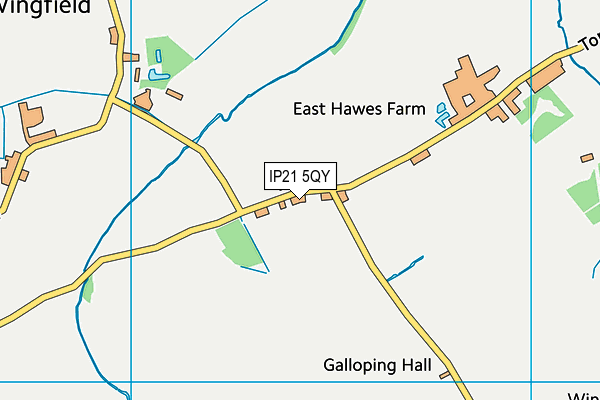 IP21 5QY map - OS VectorMap District (Ordnance Survey)