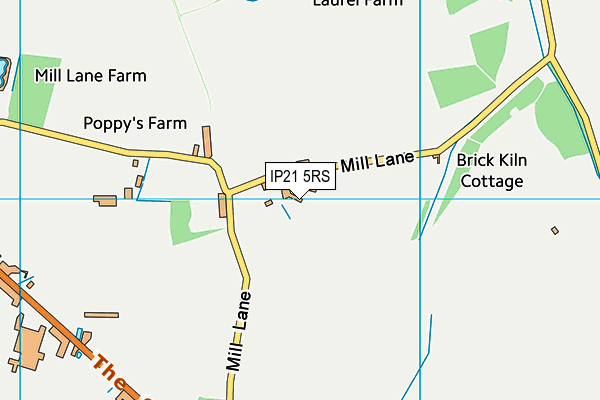 IP21 5RS map - OS VectorMap District (Ordnance Survey)