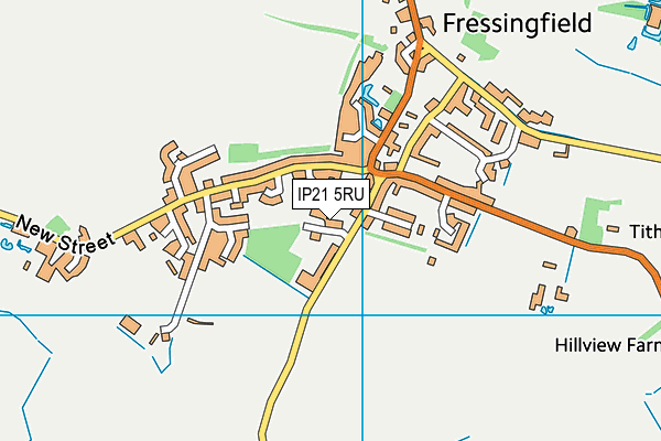 IP21 5RU map - OS VectorMap District (Ordnance Survey)