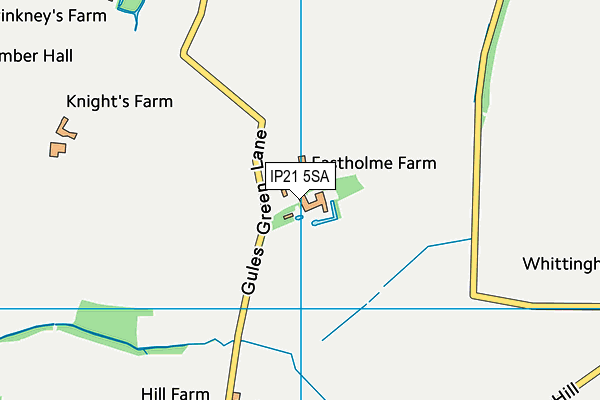 IP21 5SA map - OS VectorMap District (Ordnance Survey)