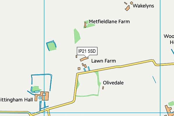 IP21 5SD map - OS VectorMap District (Ordnance Survey)