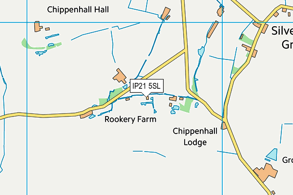 IP21 5SL map - OS VectorMap District (Ordnance Survey)