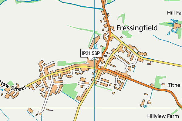 IP21 5SP map - OS VectorMap District (Ordnance Survey)