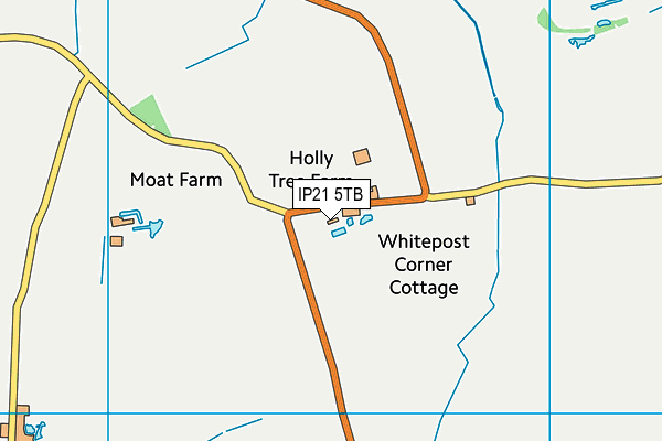 IP21 5TB map - OS VectorMap District (Ordnance Survey)