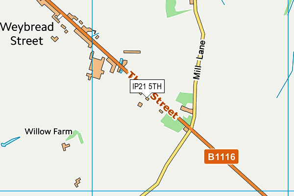 IP21 5TH map - OS VectorMap District (Ordnance Survey)