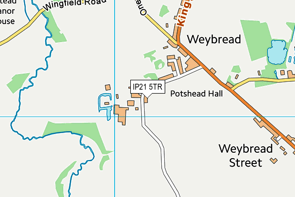 IP21 5TR map - OS VectorMap District (Ordnance Survey)