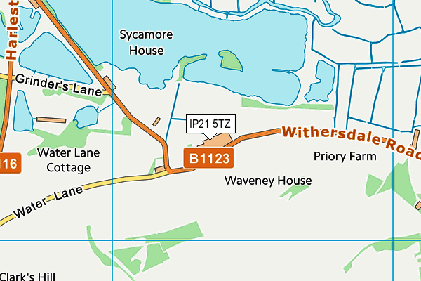 IP21 5TZ map - OS VectorMap District (Ordnance Survey)