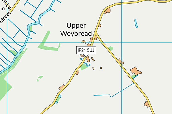 IP21 5UJ map - OS VectorMap District (Ordnance Survey)