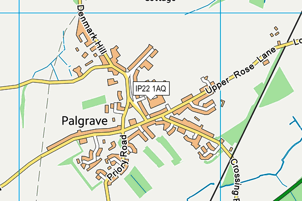 IP22 1AQ map - OS VectorMap District (Ordnance Survey)