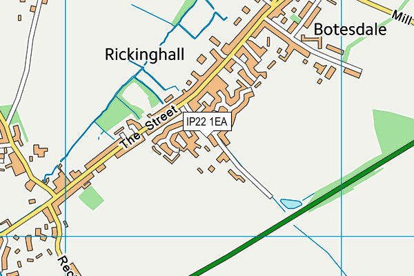 IP22 1EA map - OS VectorMap District (Ordnance Survey)