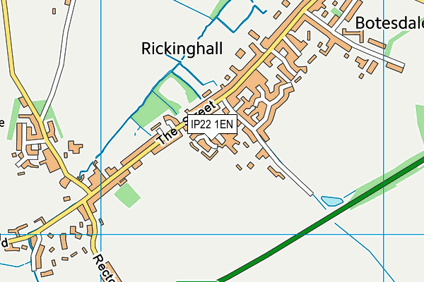 IP22 1EN map - OS VectorMap District (Ordnance Survey)