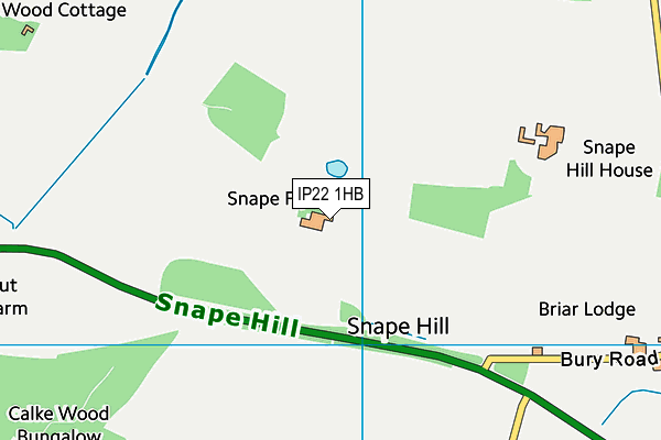 IP22 1HB map - OS VectorMap District (Ordnance Survey)