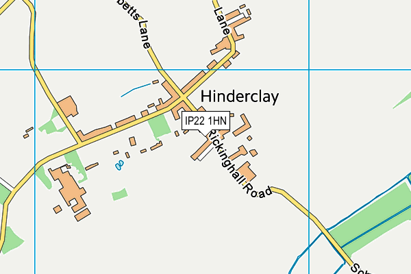 IP22 1HN map - OS VectorMap District (Ordnance Survey)