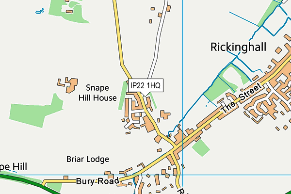 IP22 1HQ map - OS VectorMap District (Ordnance Survey)