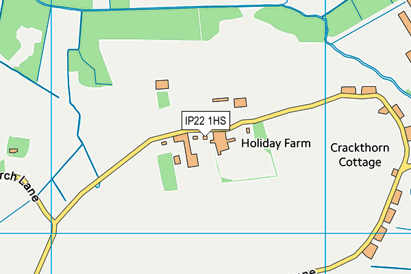 IP22 1HS map - OS VectorMap District (Ordnance Survey)