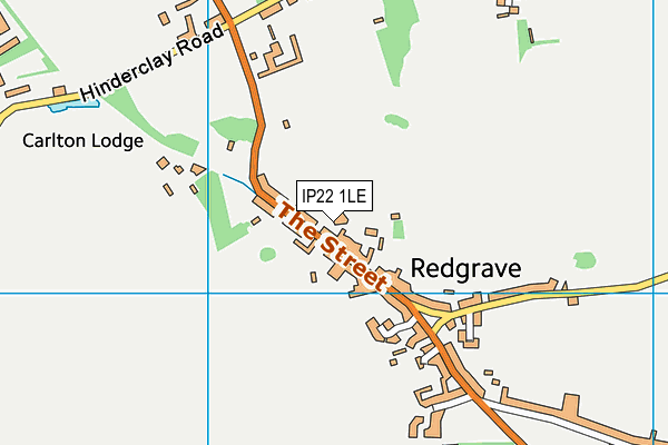 IP22 1LE map - OS VectorMap District (Ordnance Survey)