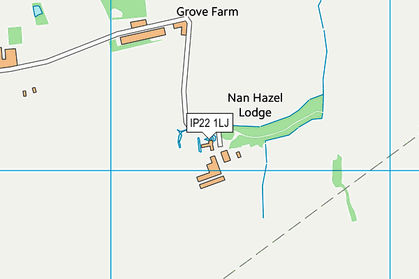 IP22 1LJ map - OS VectorMap District (Ordnance Survey)