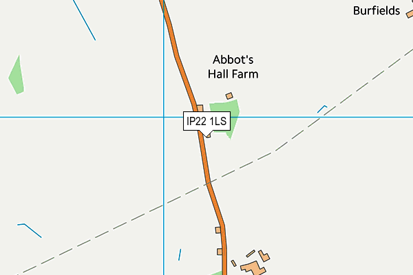 IP22 1LS map - OS VectorMap District (Ordnance Survey)