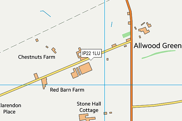 IP22 1LU map - OS VectorMap District (Ordnance Survey)