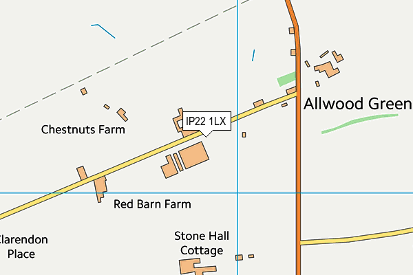 IP22 1LX map - OS VectorMap District (Ordnance Survey)