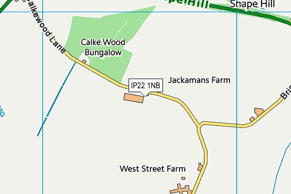 IP22 1NB map - OS VectorMap District (Ordnance Survey)