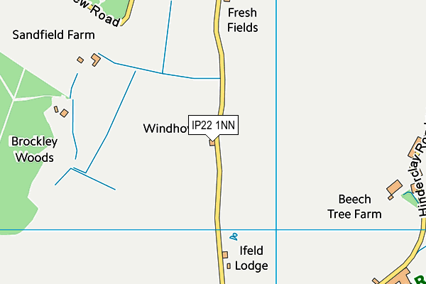 IP22 1NN map - OS VectorMap District (Ordnance Survey)