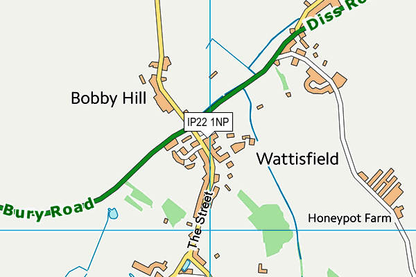 IP22 1NP map - OS VectorMap District (Ordnance Survey)