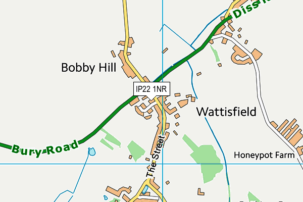 IP22 1NR map - OS VectorMap District (Ordnance Survey)