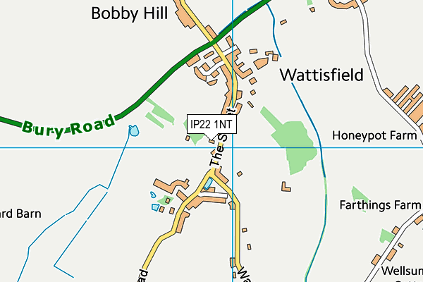 IP22 1NT map - OS VectorMap District (Ordnance Survey)