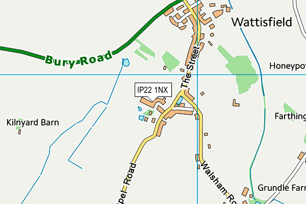 IP22 1NX map - OS VectorMap District (Ordnance Survey)