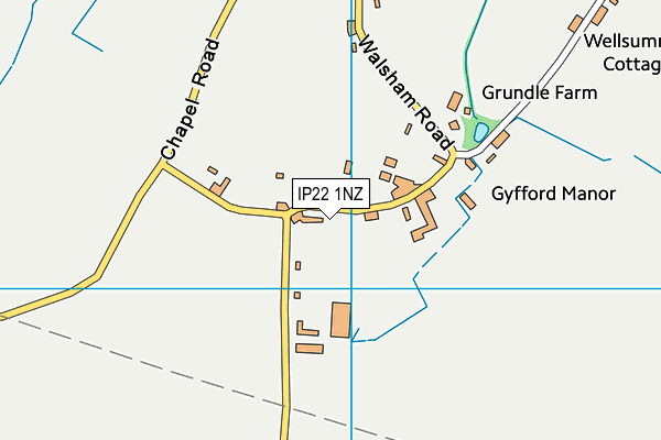 IP22 1NZ map - OS VectorMap District (Ordnance Survey)