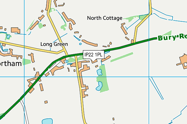 IP22 1PL map - OS VectorMap District (Ordnance Survey)