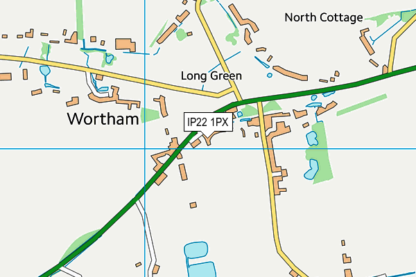 Wortham Primary School map (IP22 1PX) - OS VectorMap District (Ordnance Survey)