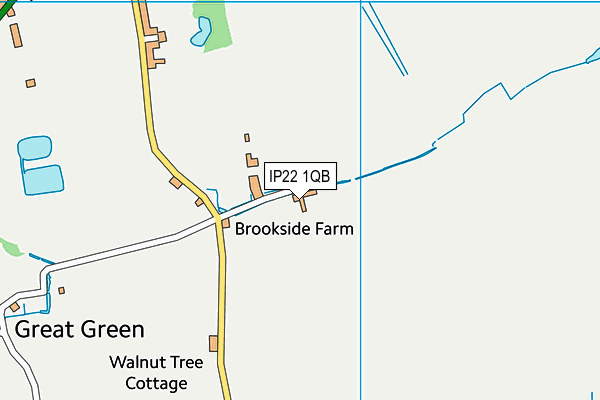 IP22 1QB map - OS VectorMap District (Ordnance Survey)