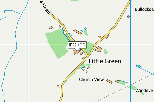 IP22 1QG map - OS VectorMap District (Ordnance Survey)