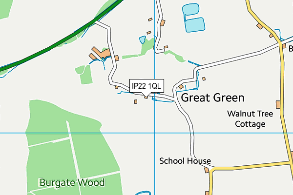 IP22 1QL map - OS VectorMap District (Ordnance Survey)