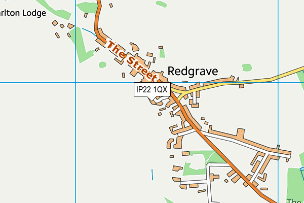 IP22 1QX map - OS VectorMap District (Ordnance Survey)