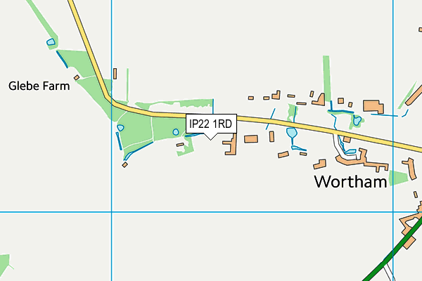 IP22 1RD map - OS VectorMap District (Ordnance Survey)