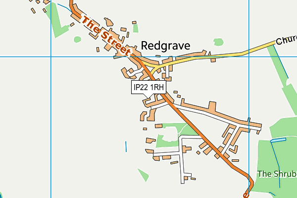 IP22 1RH map - OS VectorMap District (Ordnance Survey)