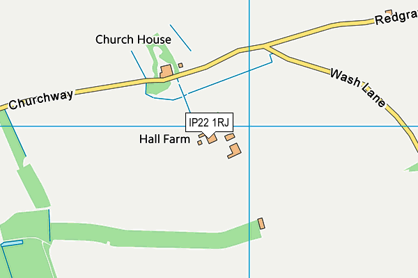 IP22 1RJ map - OS VectorMap District (Ordnance Survey)