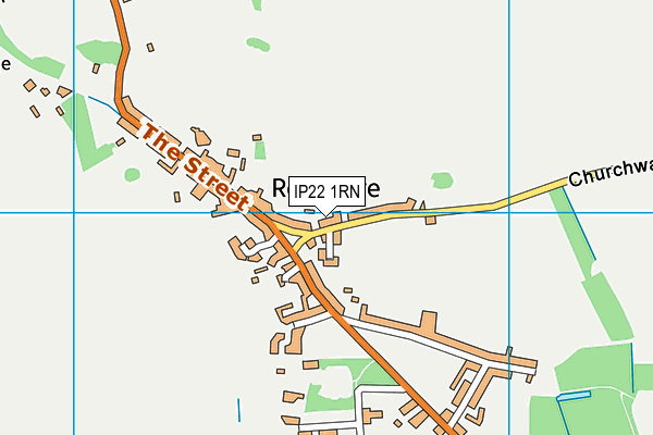 IP22 1RN map - OS VectorMap District (Ordnance Survey)