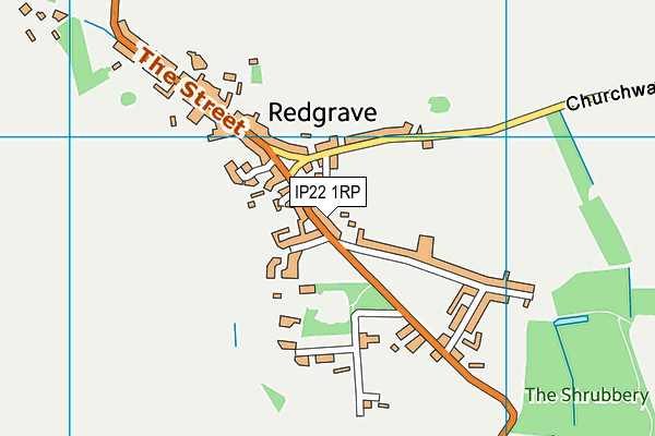 IP22 1RP map - OS VectorMap District (Ordnance Survey)