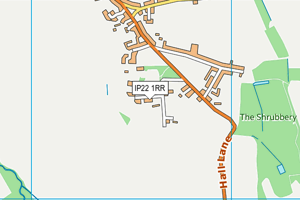 IP22 1RR map - OS VectorMap District (Ordnance Survey)