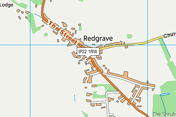 IP22 1RW map - OS VectorMap District (Ordnance Survey)