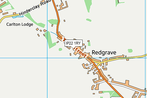 IP22 1RY map - OS VectorMap District (Ordnance Survey)