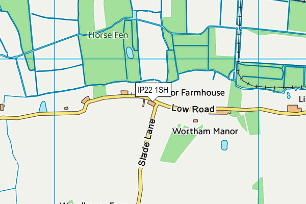 IP22 1SH map - OS VectorMap District (Ordnance Survey)