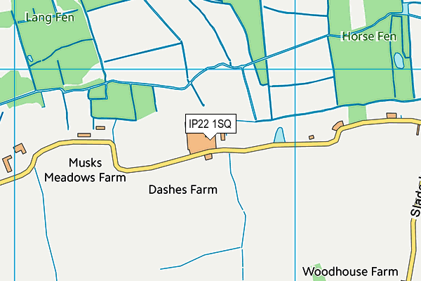 IP22 1SQ map - OS VectorMap District (Ordnance Survey)