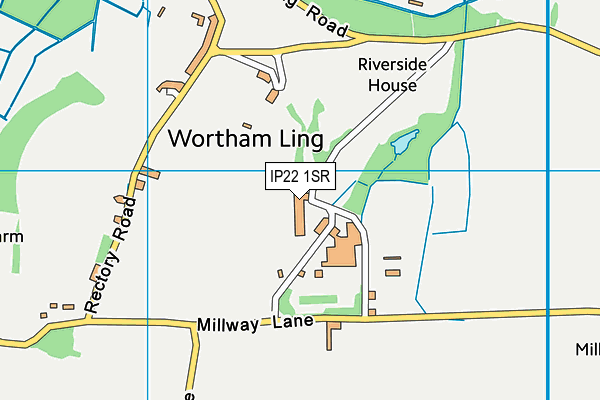 IP22 1SR map - OS VectorMap District (Ordnance Survey)