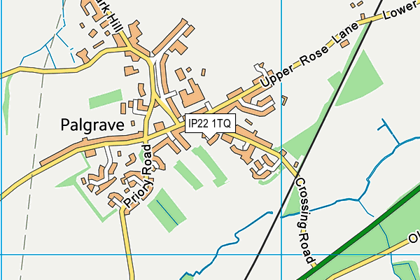 IP22 1TQ map - OS VectorMap District (Ordnance Survey)